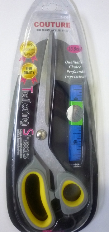 Couture Scissor Softgrip 23,5 cm with Tape measure